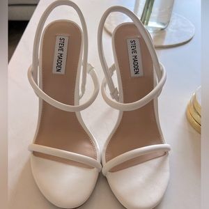 Steve Madden Sandal / High Heel White - Never Worn